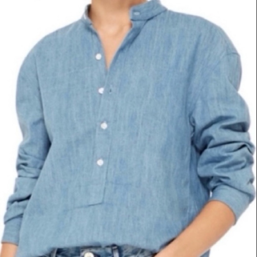 3x1 - Cotton Shirt - Corfu Blue - Size Small - Chambray - Net-A-Porter - Nwt